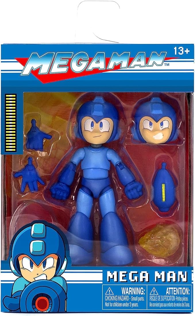 Mega Man 4" Mega Man Action Figure, Toys for Kids and Adultds