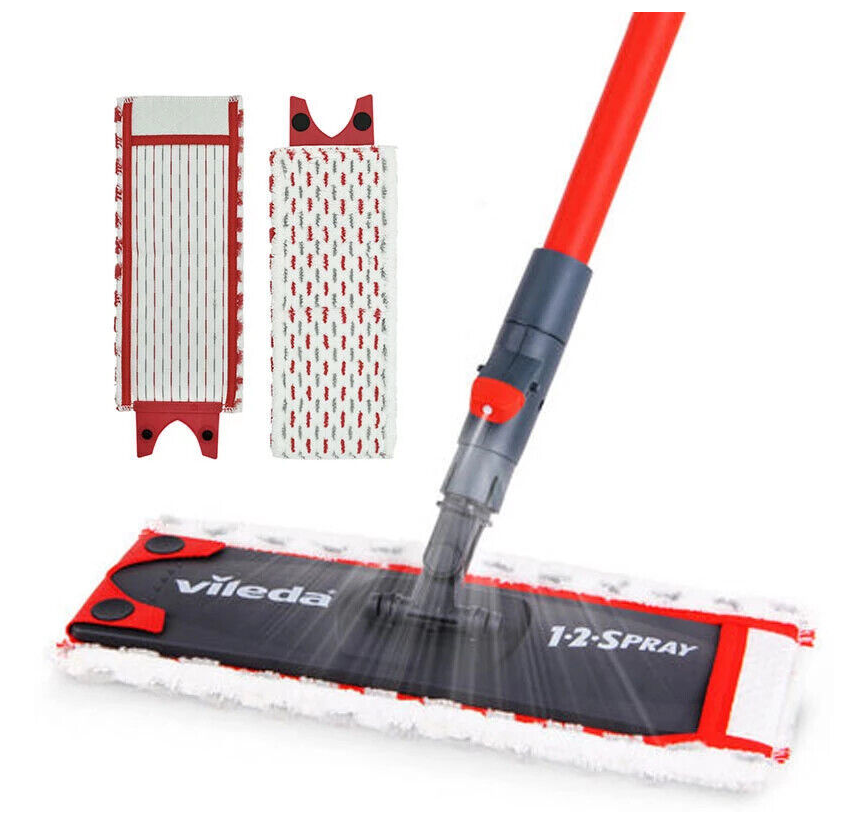 2/4Pcs Microfibre Mop Pads For Vileda 1,2 Spray Mop Replacement Refill Mop Head