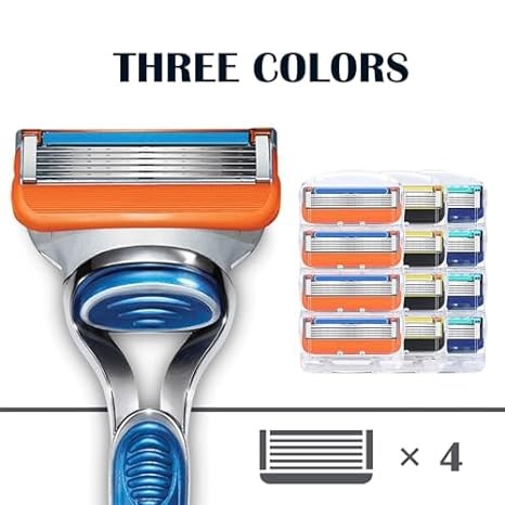 8 Razor Blade Refills for Fusion 5,Blades for Men,Razor Blade Refills 02