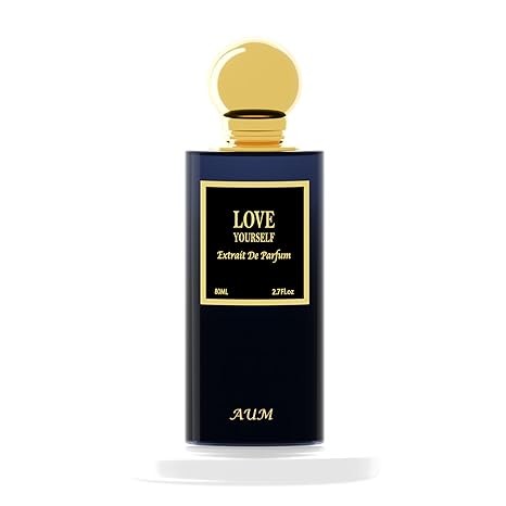 AUM Love Yourself Extrait de Parfum Unisex 80ml – Fresh Floral Citrus Perfume with Amber, Rose, and Orange Blossom – Elegant Romantic Fragrance for Spring and Summer
