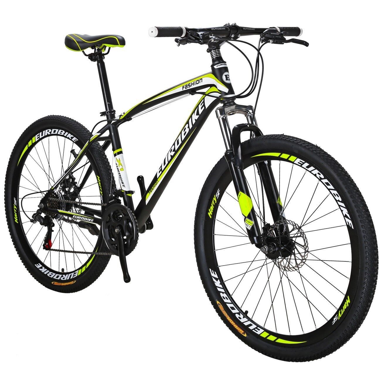27.5" Mountain Bike Shimano 21Speed Mens Bikes Adult Bicycle Yellow