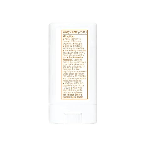 Thinkbaby SPF 30 Sunscreen Stick – Safe, Natural, Water Resistant Sun Cream for Babies, Kids & Adults – Vegan, Mineral UVA/UVB Sun Protection – Reef Friendly Travel Stick, 0.64oz