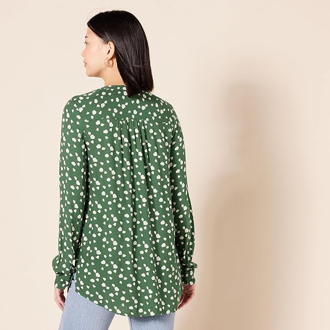 Amazon Essentials Women's Long-Sleeve Woven Blouse
