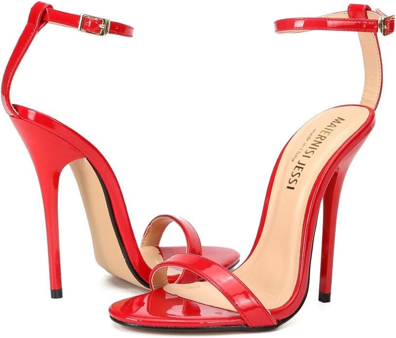 MAIERNISI JESSI Unisex Men's Women's Strappy Sandals Heels, Stilletos High Heeled Sandals