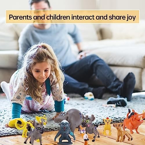 Gallagher The Lion King -The Lion Guard Figurines, Tales of Mufasa & Simba The Lion King Toys,2 inches Mini Figurines Toy Set （ Pack of 12）