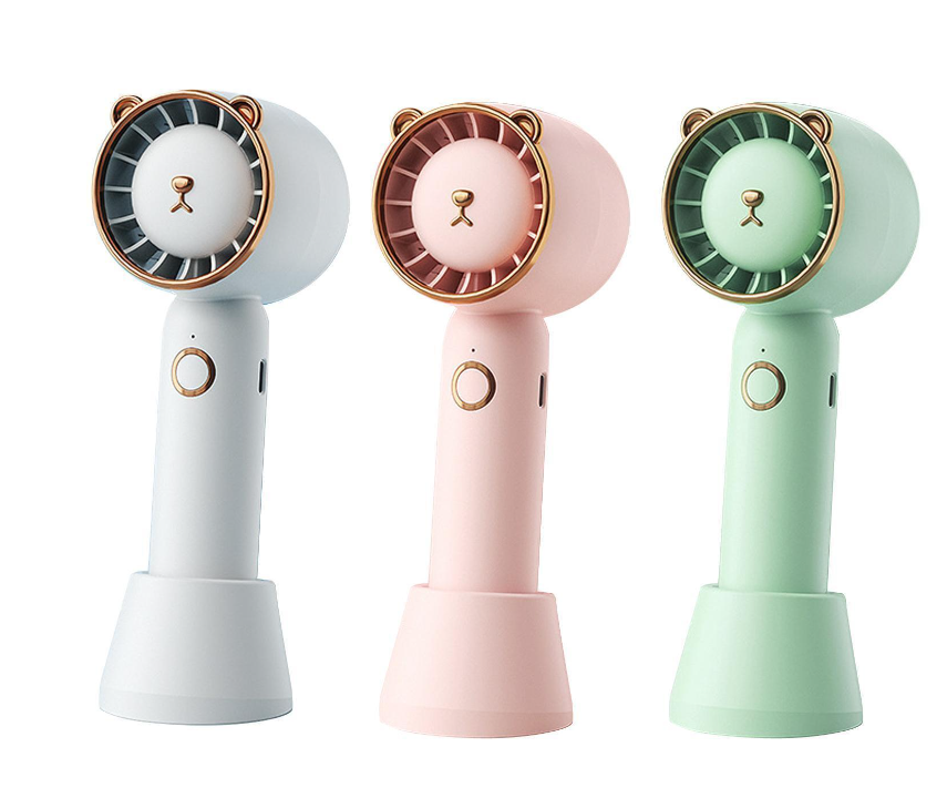 Mini Portable Hand Fan Pocket Fan USB Rechargeable Mute Compact Handheld Fan