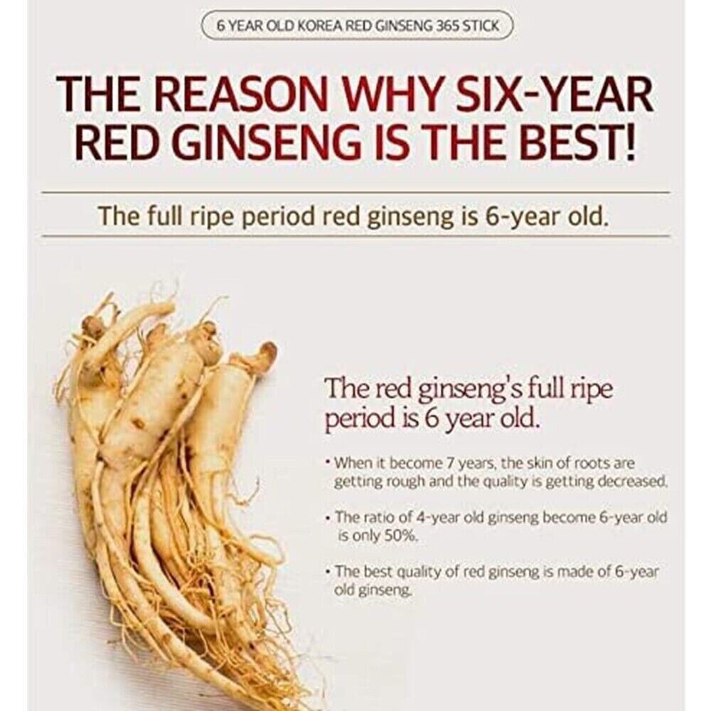 JUNGWONSAM Korean Red Ginseng Extract 365 Stick 10g x 30sticks Korean Food