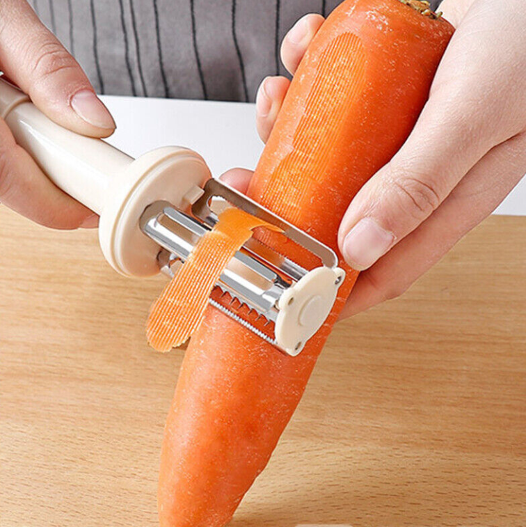 New 3 IN 1 Kitchen Tools Vegetable Slicer Cutting Slicing Cutter Gadget Peeler