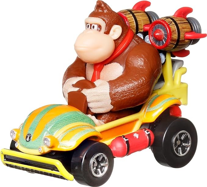 Hot Wheels The Super Mario Bros. Movie Track Set, Jungle Kingdom Raceway Playset with Mario Die-Cast Toy Car Inspired by The Film