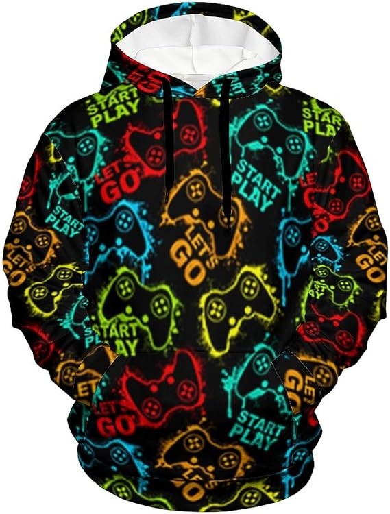 Guhothli Men Classic Hooded Sweatshirt Loose Casual Sweater Fashion Lightweight Pullover with Pocket, S-3XL
