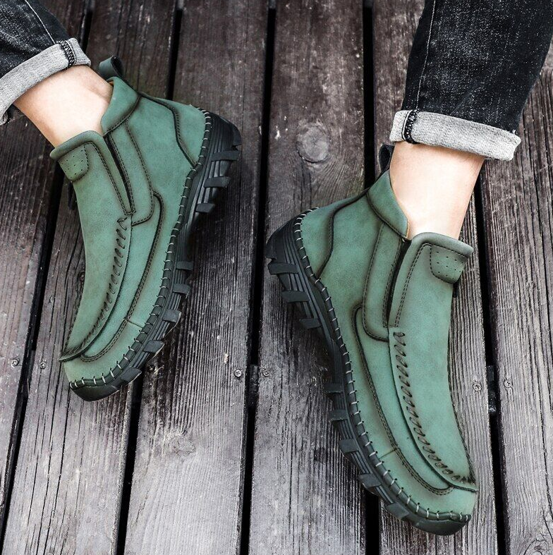 Man's Plush Keep Warm Comfortable Outdoor Ankle Snow Boots Casual Shoes Loafers