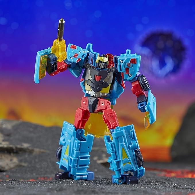 Transformers Legacy United Deluxe Class Cybertron Universe Hot Shot, 5.5-inch Converting Action Figure, 8+