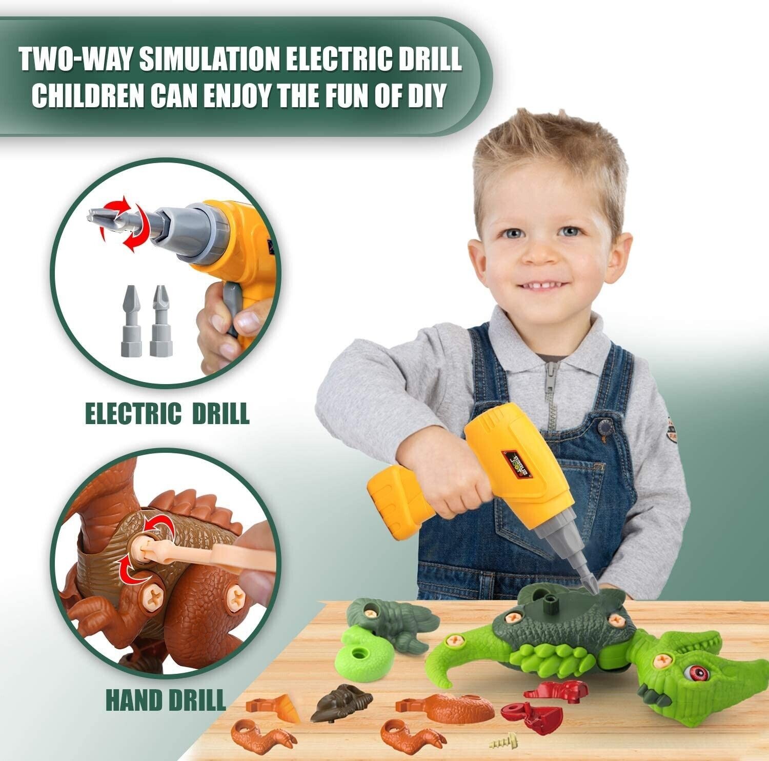 Kids Dinosaur Toys for Age 3 4 5 6 7 8 9yr Year Old Boys Girls, Educational Toy