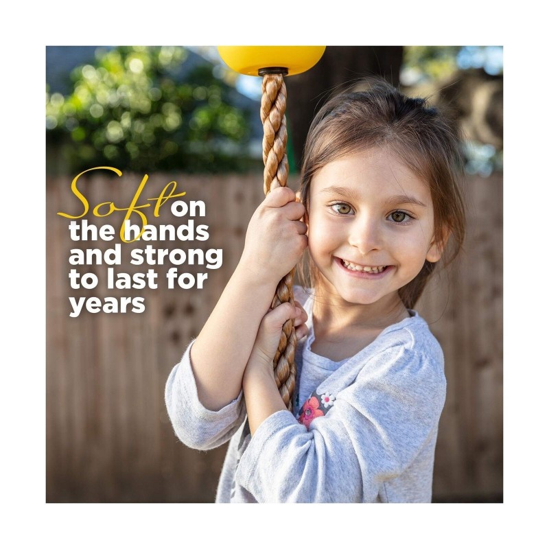 LAEGENDARY Tree Swing for Kids - Single Disk Outdoor Climbing Rope w/Platform...