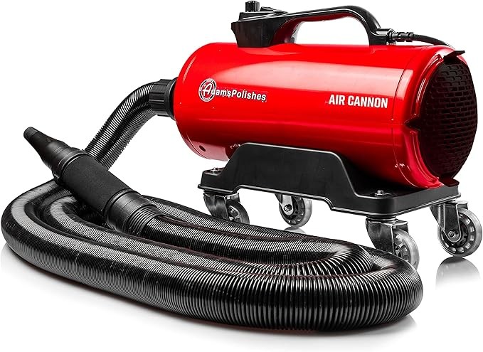 Adam's Polishes Air Cannon Car Dryer Blower - Powerful Detailing Wash | Filtered Dryers, Blowers & Blades Safer Than Microfiber Towel Cloth