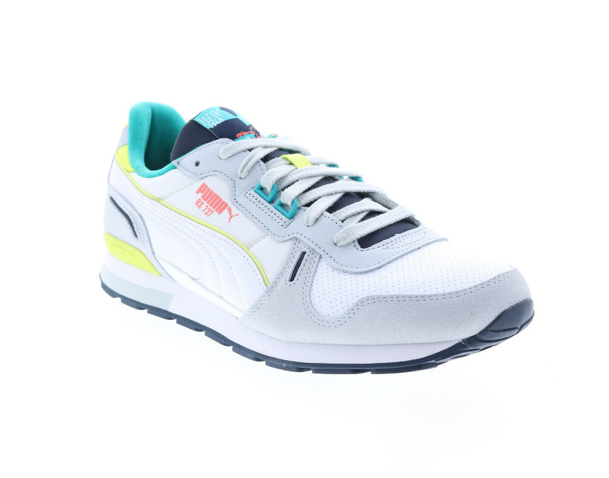 Puma RX 737 STB 38725701 Mens White Leather Lace Up Lifestyle Sneakers Shoes