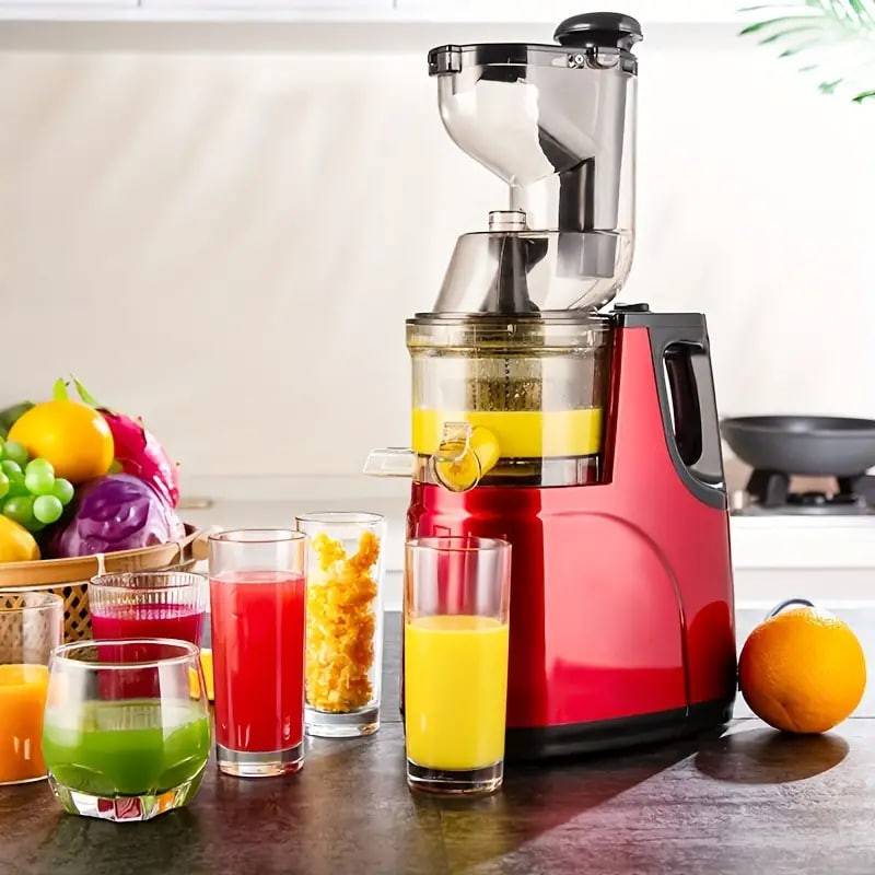 1pc US Plug Slow Masticating Juicer, Cold Press Juice Extractor Nama Juicer Orange Juicer Apples Orange Citrus Juicer Machine With Wide Chute Quiet Motor For Juicer Machines Vegetable And Fruit Mastic