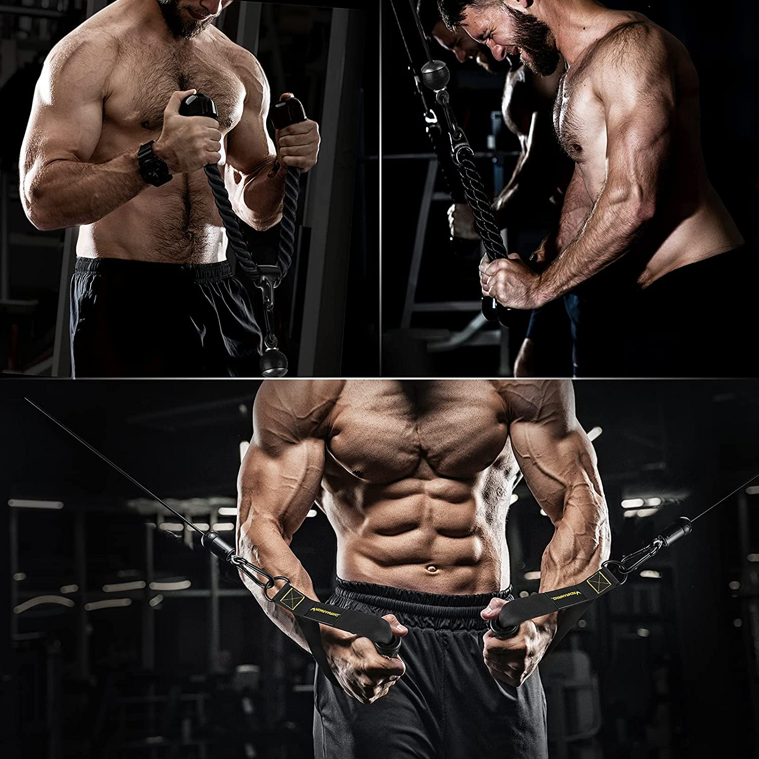 Fitness LAT and Lift Pulley System Gym - Upgraded LAT Pull Down Cable Machine