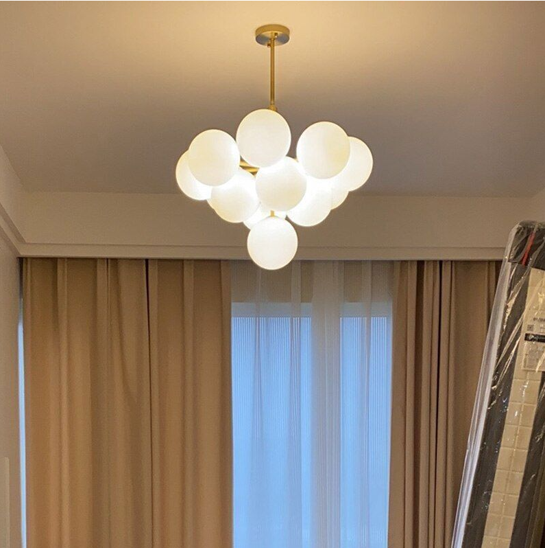 Living Room Pendant Light Home Decor Ceiling Chandelier Modern Luxury Glass Ball
