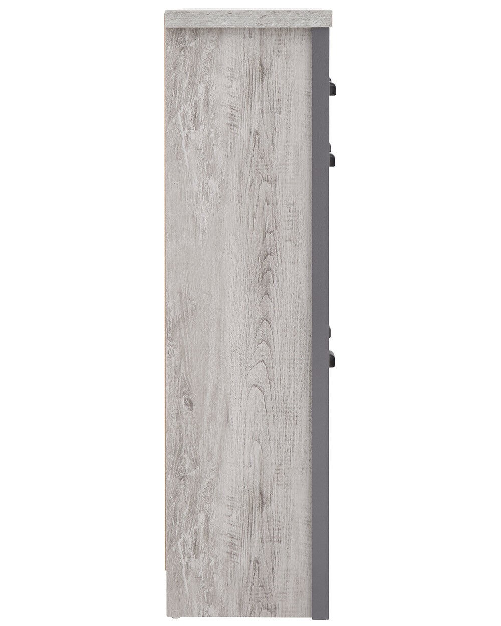 Boston 2 Tier 1 Drawer Shoe Cabinet Grey Slim Shoe Storage Hallway Porch