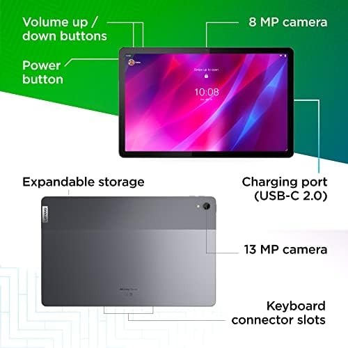 Lenovo Tab P11 Plus (1st Gen) - 2021 - Tablet - Long Battery Life - 11" LCD - MediaTek Octa-Core Processor - 4GB Memory - 128GB Storage - Android 11 - Bluetooth & Wi-Fi