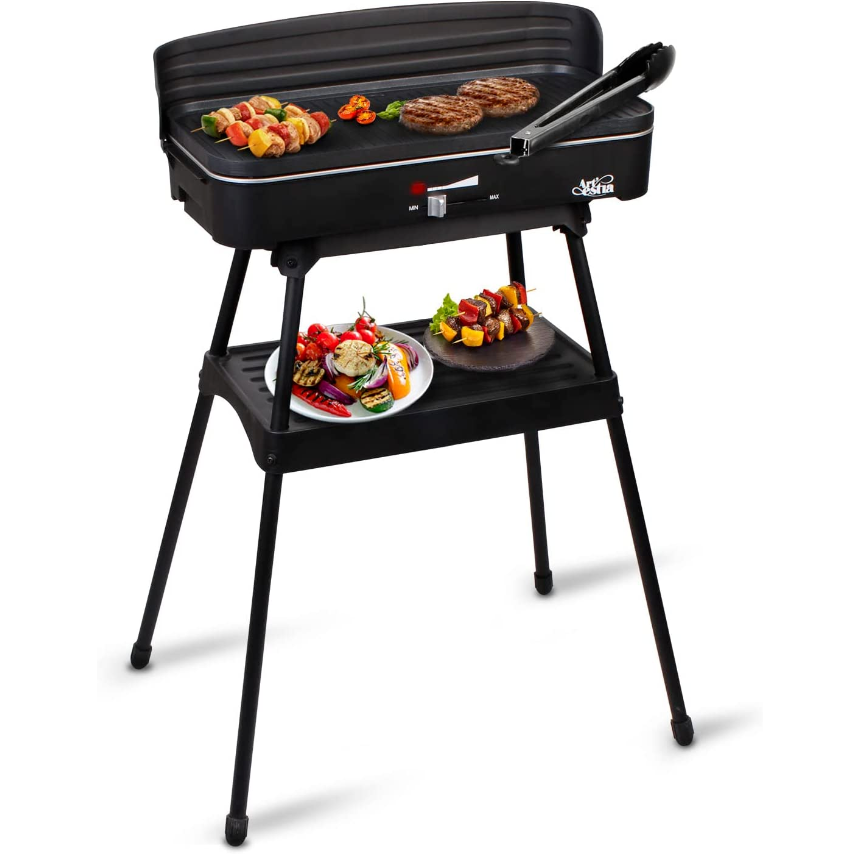 Electric Grill Indoor Outdoor Smokeless 2 in 1 BBQ
