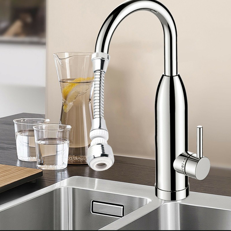 360° Swivel Sink Tap Water Saving Faucet Nozzle Filter Extender Spray Kitchen