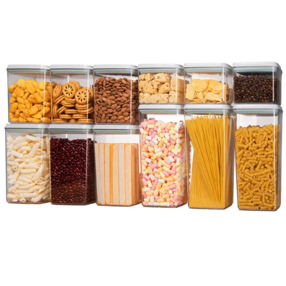 12Pcs Kitchen Food Storage POP Containers Leakproof BPA-Free w/ Airtight Lips