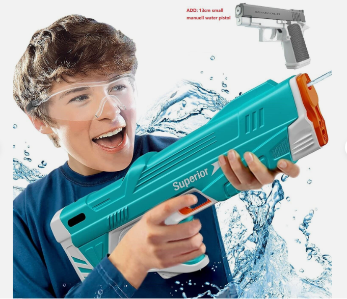 Electric Water Gun for Kids Squirt Automatic Water Absorption Soaker SpalshParty